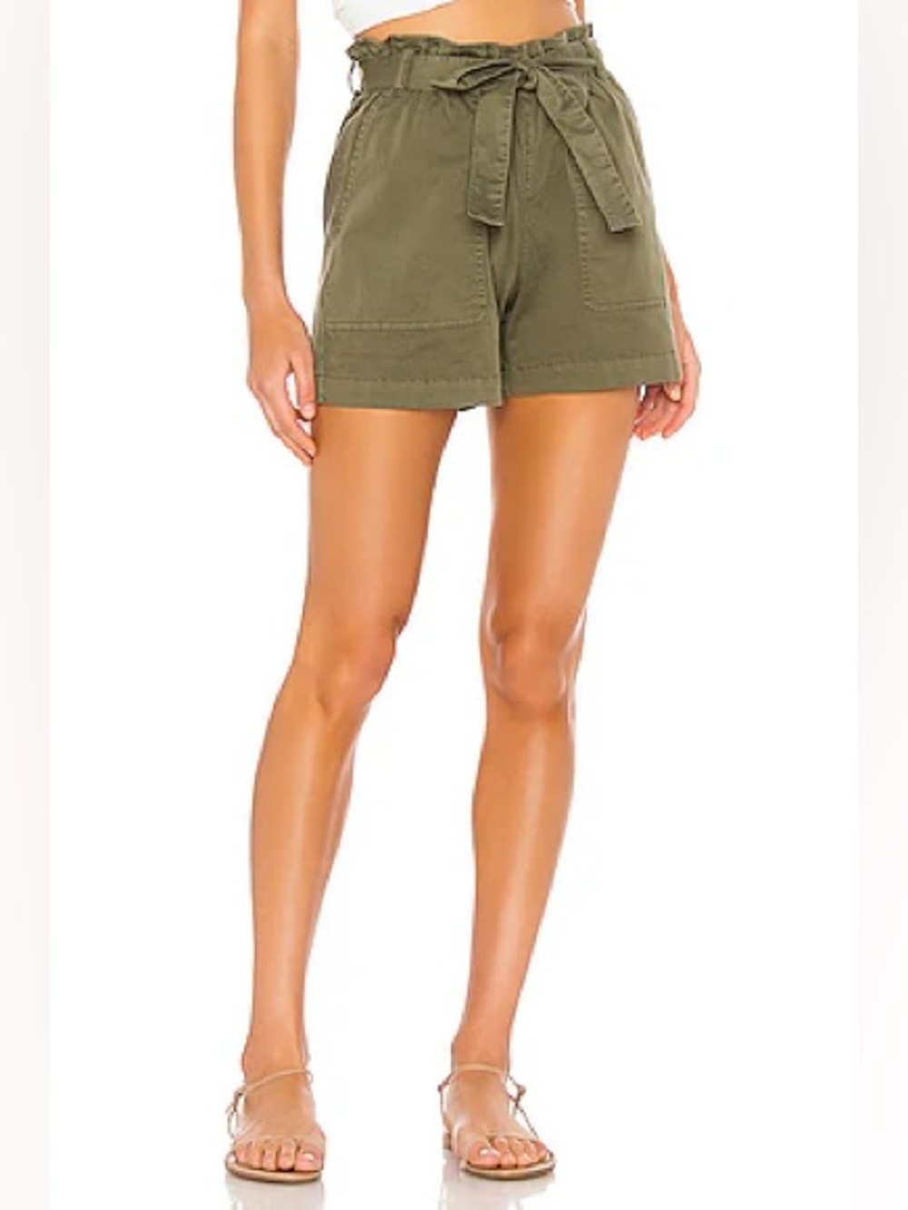 Sanctuary Daily Shorts in Aged Green from Revolve
